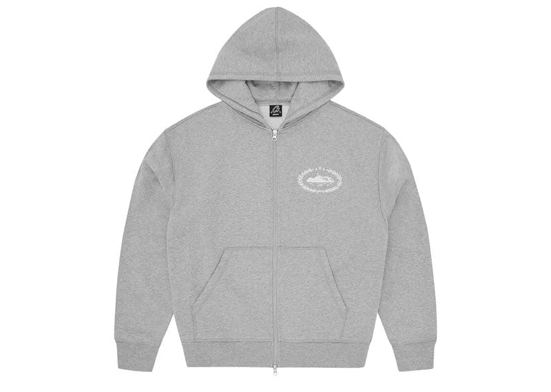 Corteiz Superior Royale Zip Hoodie Heather Grey