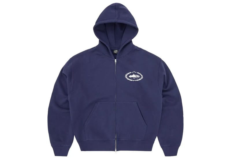 Corteiz Superior Royale Zip Hoodie Navy