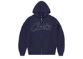 Corteiz Thick Stitch Allstarz Zip Hoodie Navy