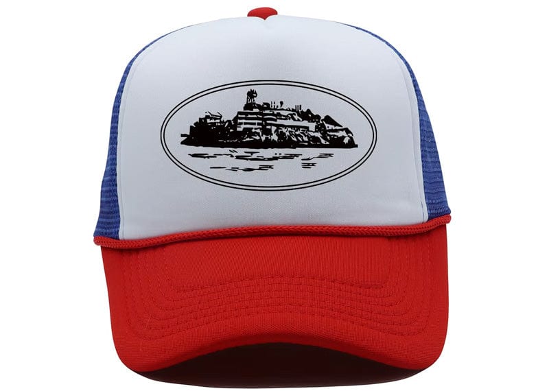 Corteiz Trucker Cap Blue White Red