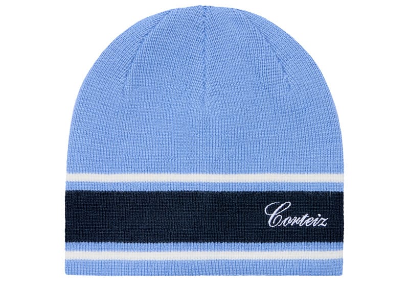 Corteiz Turismo Knit Beanie Baby Blue