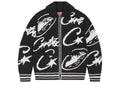 Corteiz VVS Jacquard Knit Zip Black