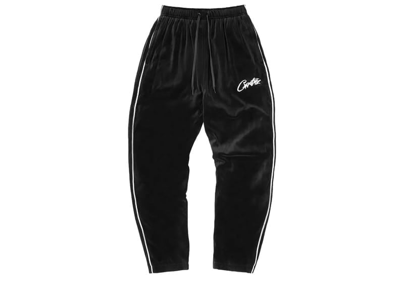 Corteiz VVS Velour Bottoms Black