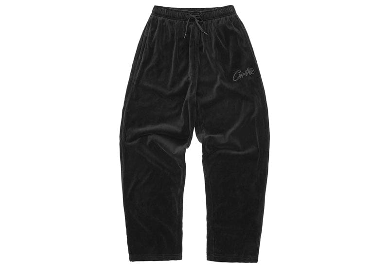 Corteiz VVS Velour Bottoms Triple Black