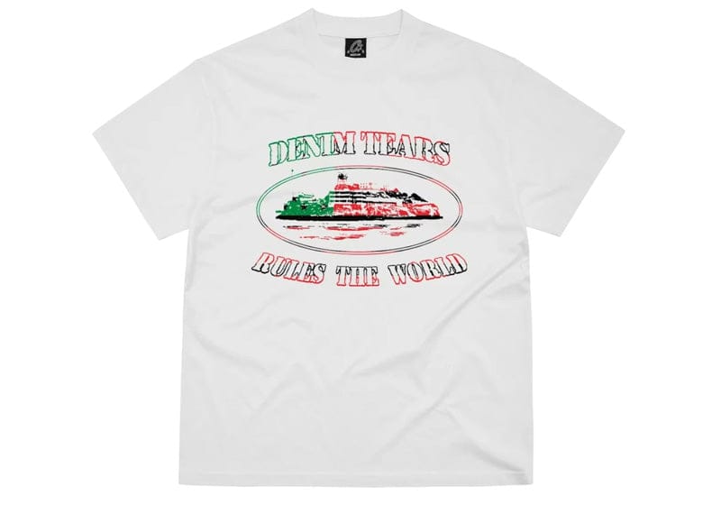Corteiz x Denim Tears Cortears OG Alcatraz Tee White