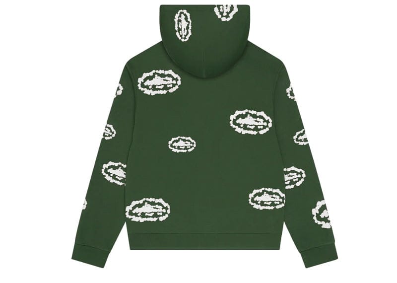 Corteiz x Denim Tears Island Wreath Zip Hoodie Green