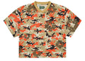 Denim Tears Camo Cotton Wreath Mesh Football Top Brown