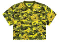 Denim Tears Camo Cotton Wreath Mesh Football Top Yellow