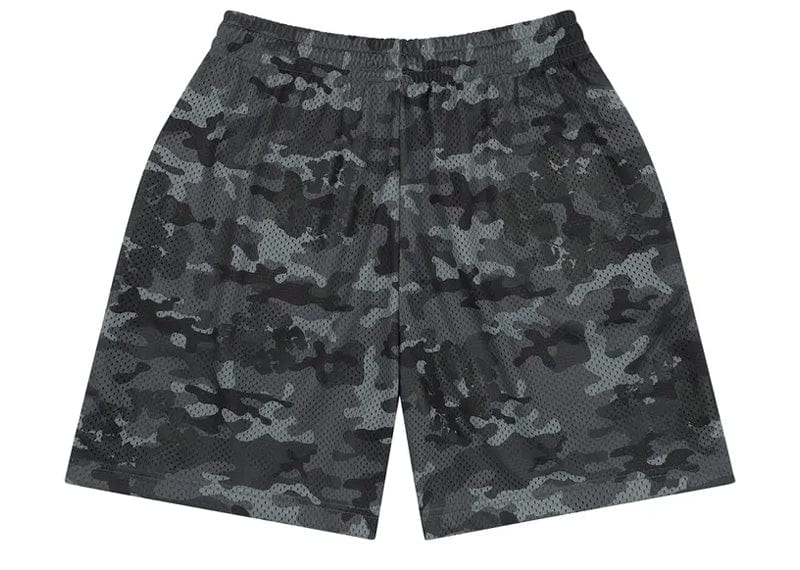 Denim Tears Camo Cotton Wreath Mesh Shorts Black
