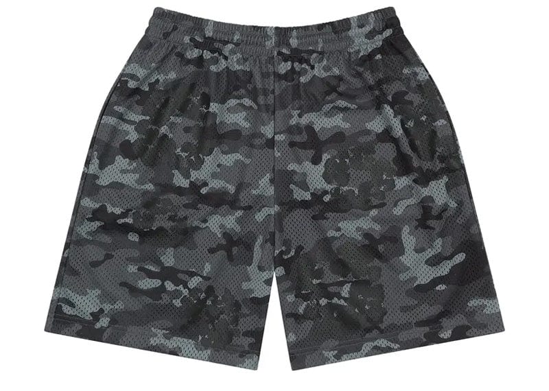 Denim Tears Camo Cotton Wreath Mesh Shorts Black