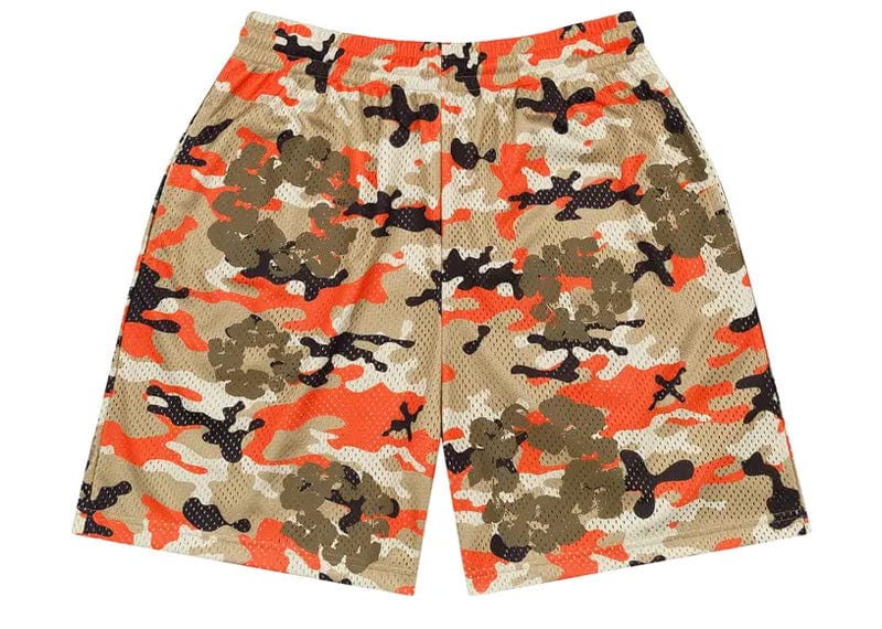 Denim Tears Camo Cotton Wreath Mesh Shorts Brown