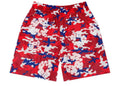 Denim Tears Camo Cotton Wreath Mesh Shorts Red