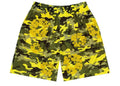 Denim Tears Camo Cotton Wreath Mesh Shorts Yellow