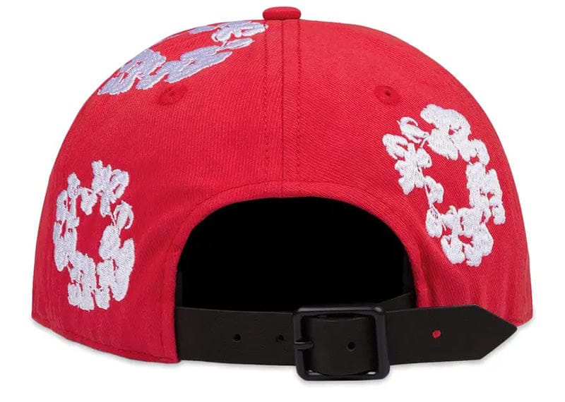 Denim Tears Cotton Wreath Adjustable Cap Red