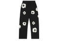 Denim Tears Cotton Wreath Open Hem Sweatpants Black