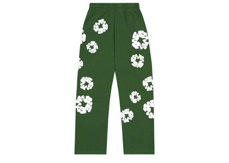 Denim Tears Cotton Wreath Baggy Sweatpants Green