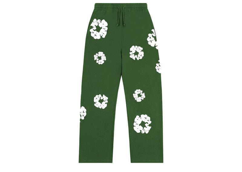 Denim Tears Cotton Wreath Baggy Sweatpants Green