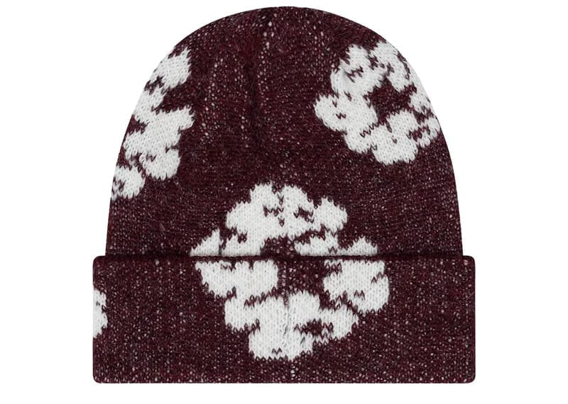 Denim Tears Cotton Wreath Beanie Maroon