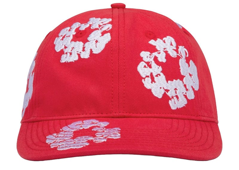 Denim Tears Cotton Wreath Adjustable Cap Red