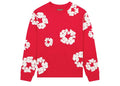 Denim Tears Long Sleeve Cotton Wreath T-shirt Red