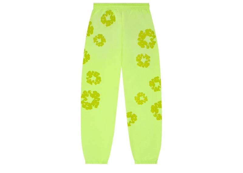 Denim Tears Mono Cotton Wreath Sweatpants Neon Green