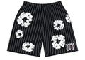 Denim Tears Pinstripe Wreath Sweatshort Black