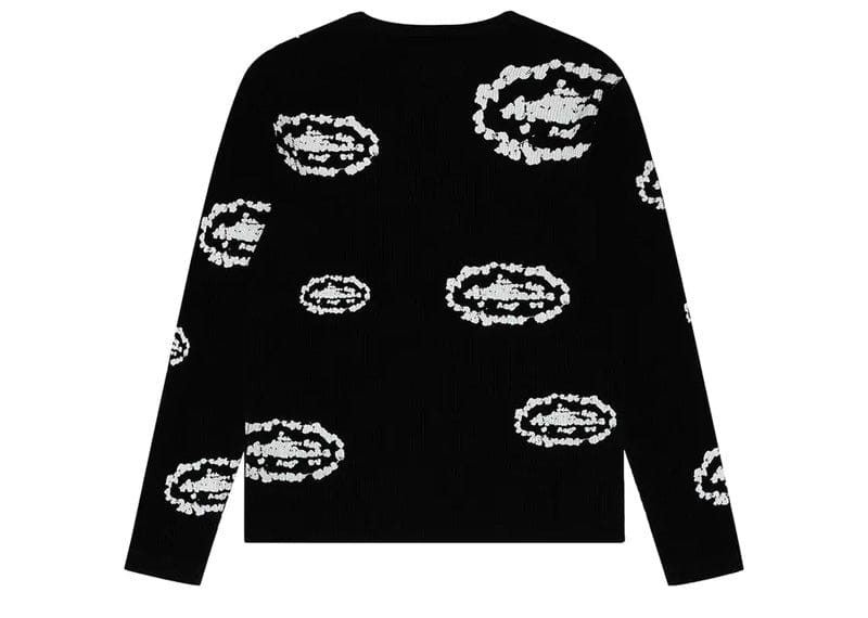 Denim Tears x Corteiz Island Wreath Waffle Thermal Black