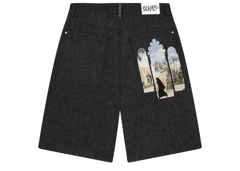Derschutze Aziza 02 Denim Jorts Raw Black
