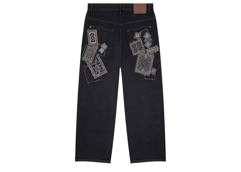 Derschutze Aziza Denim Jeans Red Tinted