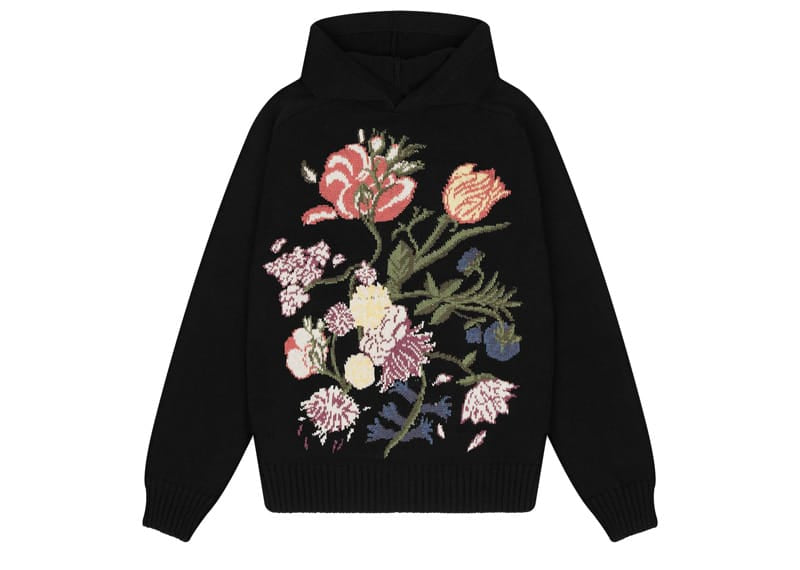 Derschutze Garden of Eden Knit Hoodie Black