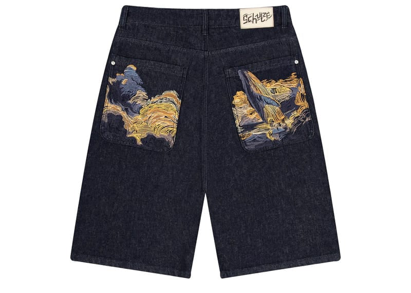 Derschutze Whales V2 Raw Denim Jorts Dark Indigo