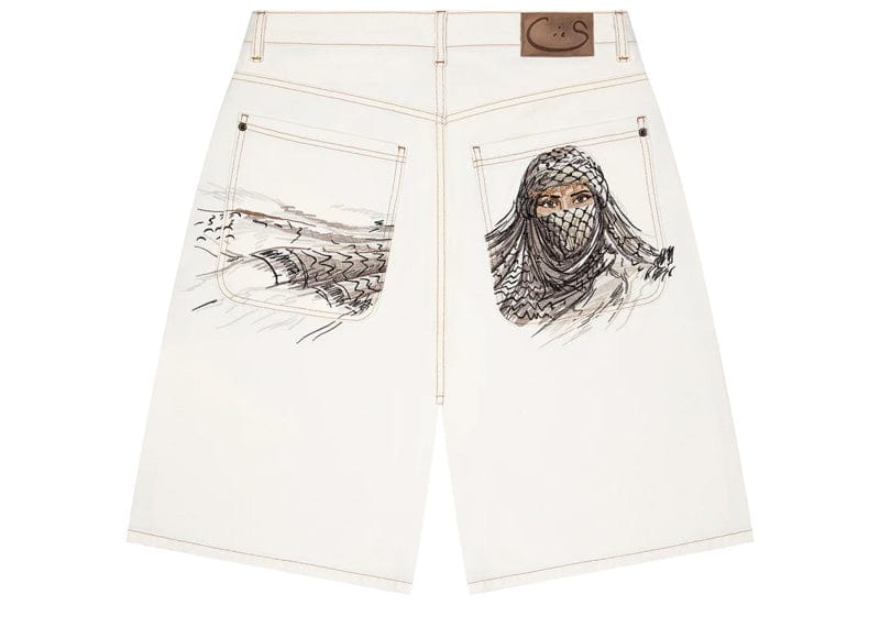 Derschutze Yasmin V4 Denim Shorts White