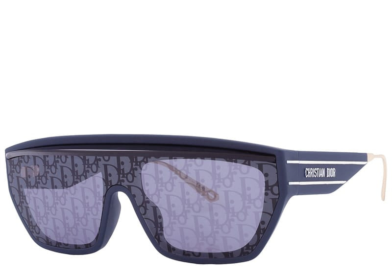 Dior DiorClub M7U Blue Logo Shield Sunglasses