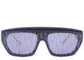 Dior DiorClub M7U Blue Logo Shield Sunglasses