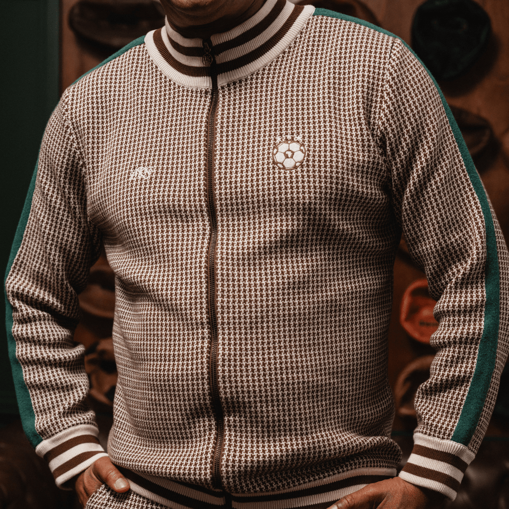Doctor Khumalo Zip Through Knit Jersey-Ivory