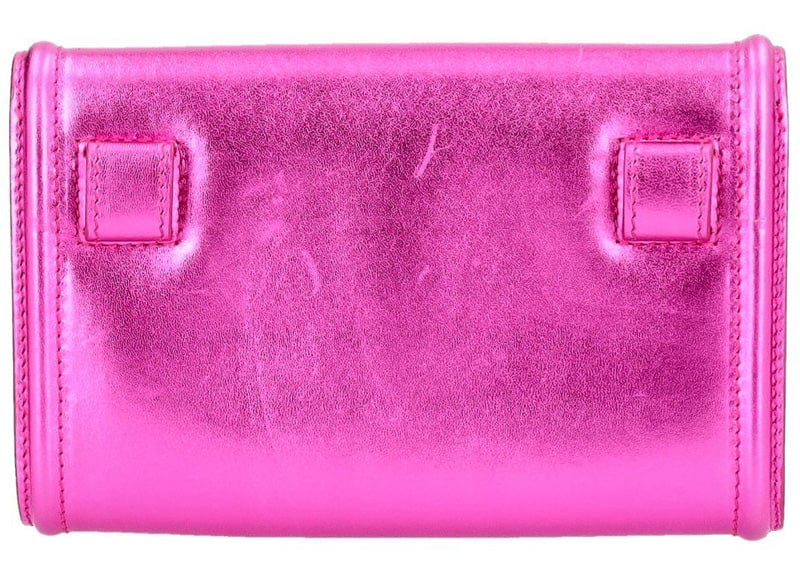 Dolce & Gabbana Metallic Leather Devotion Belt Bag Pink