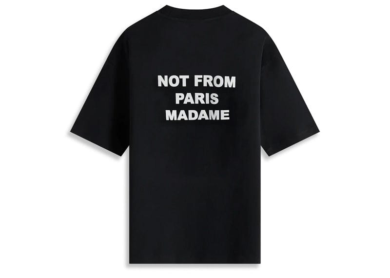 Drôle de Monsieur Basic Le Slogan T-shirt Black