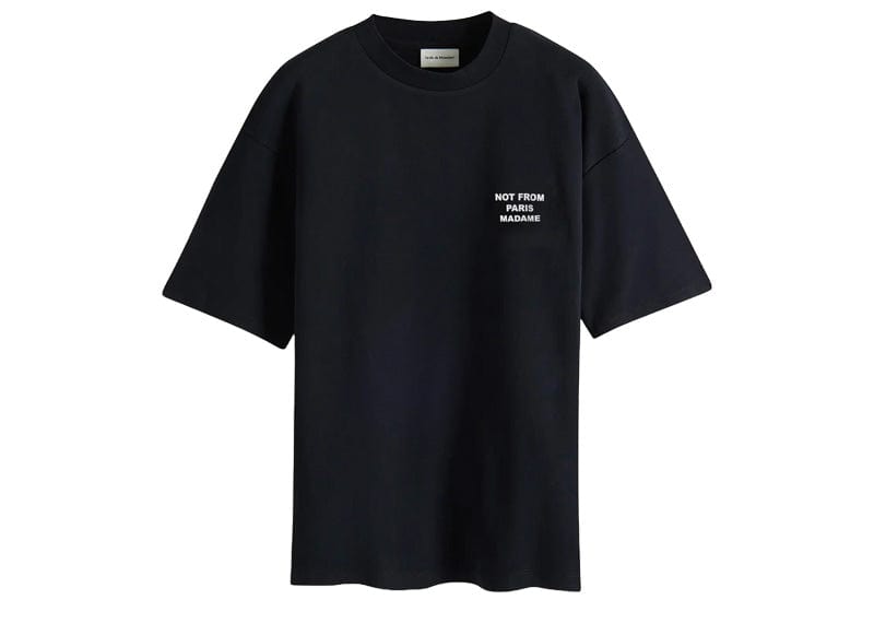 Drôle de Monsieur Basic Le Slogan T-shirt Black