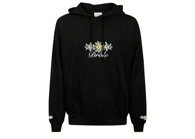 Drole de Monsieur Le Fleuri Hoodie Black