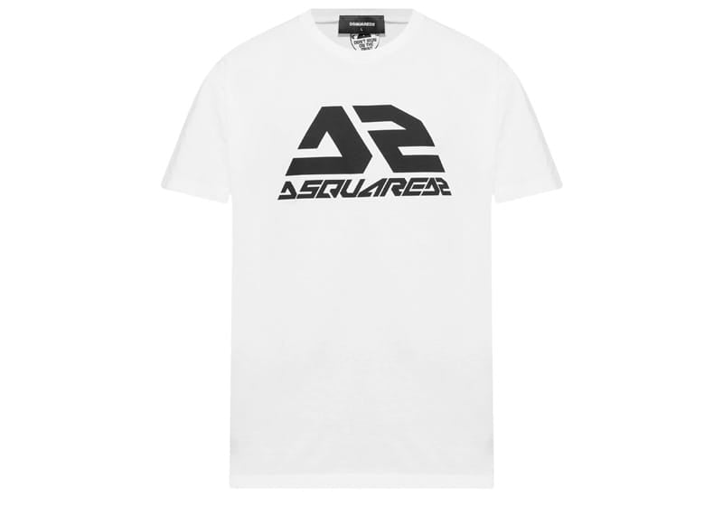 Dsquared2 Cotton Logo Print Cool Fit Tee White
