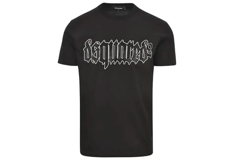 DSquared2 Crystal Logo Tee Black