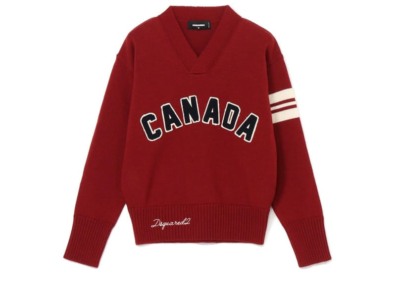 DSquared2 Pullover V-Neck Jersey Red
