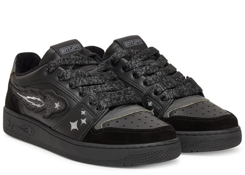 Enterprise Japan Egg Rocket Sneaker Suede/Leather Black