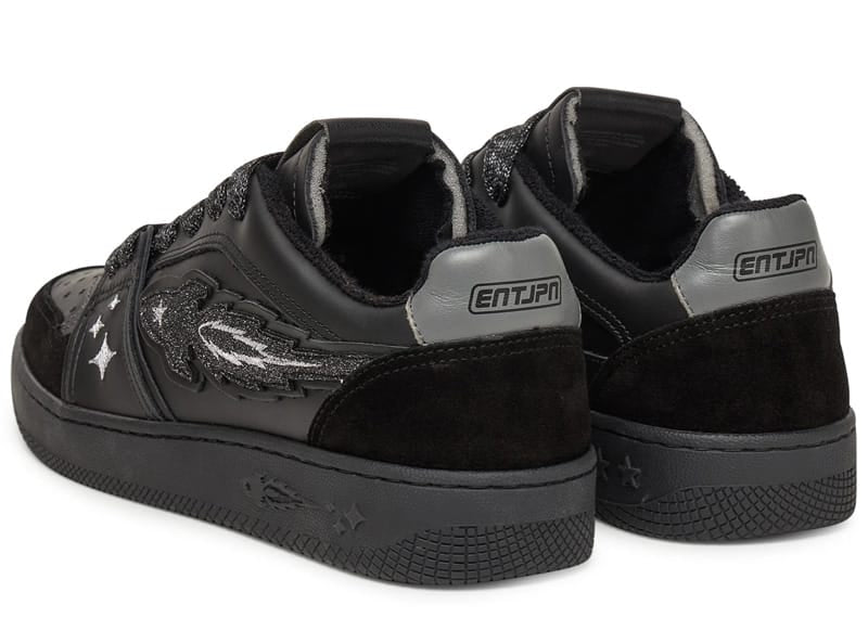 Enterprise Japan Egg Rocket Sneaker Suede/Leather Black