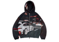 Episodes Brake-Lights Tapestry ZIP-UP HOODIE