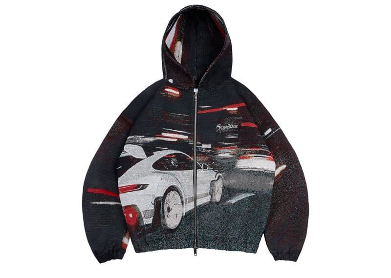 Episodes Brake-Lights Tapestry ZIP-UP HOODIE