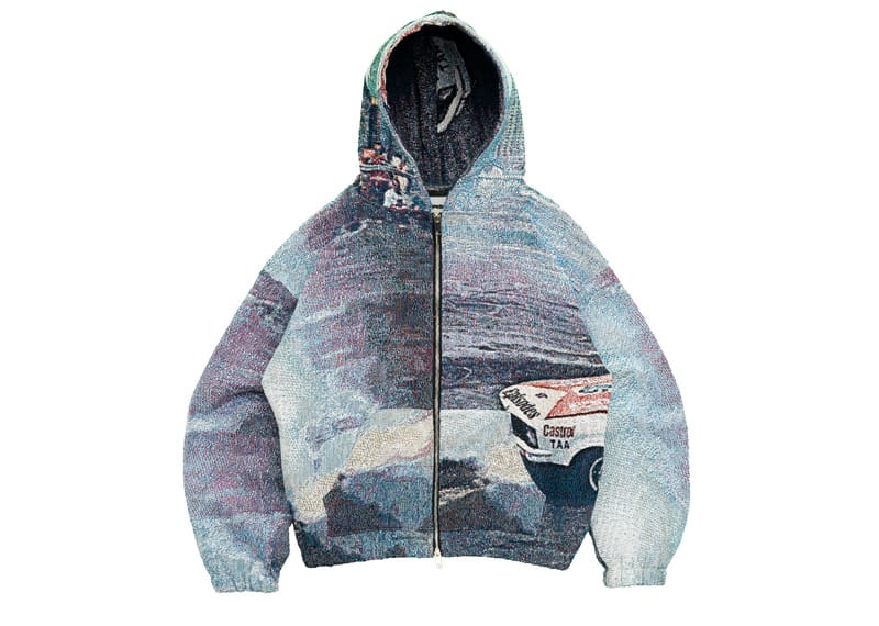 Episodes DRIFT Tapestry Zip-Up Hoodie Flat Lay