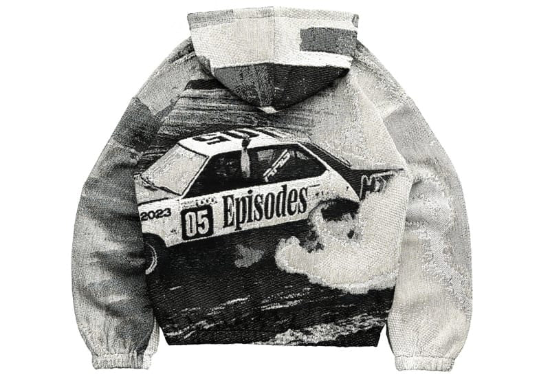 Episodes DRIFT Tapestry Zip-Up Hoodie Mono