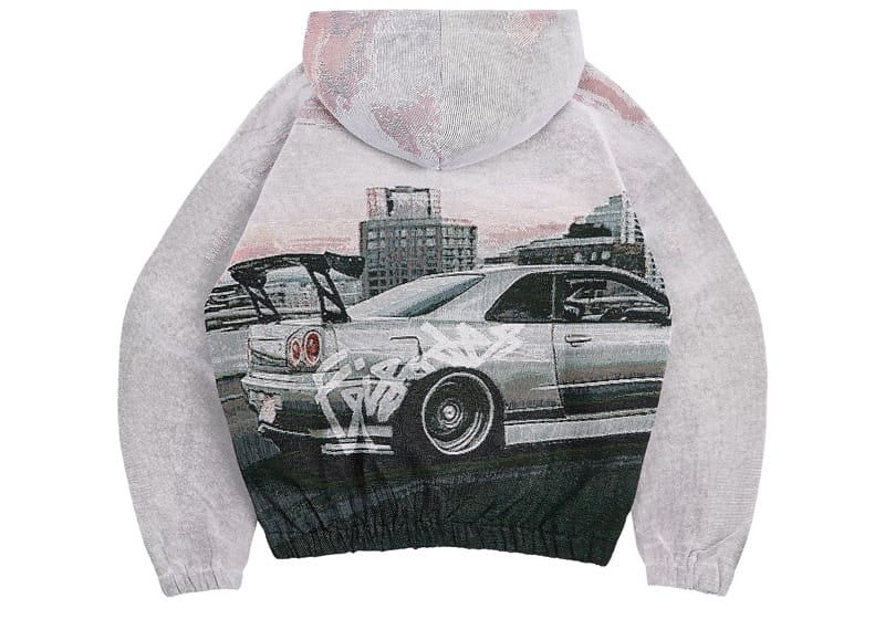 Episodes Skyline TAPESTRY ZIP-UP HOODIE