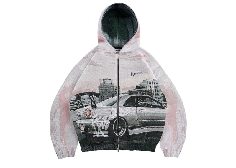 Episodes Skyline TAPESTRY ZIP-UP HOODIE